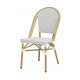 CHAISE BALI GRISE ET BLANCHE