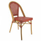 CHAISE - ASSISE/DOSSIER TRESSAGE POLYPRO BORDEAUX SEDIA