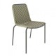 CHAISE METAL + CORDE SYNTHETIQUE TAUPE ARONA