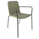 FAUTEUIL METAL + CORDE SYNTHETIQUE TAUPE ARONA
