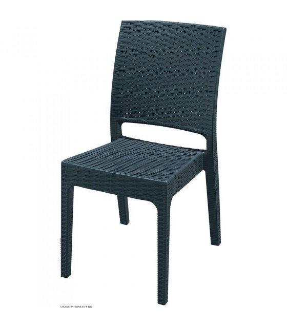 CHAISE FLORIDA GRIS ANTHRACITE AMOBIS dans CHAISES