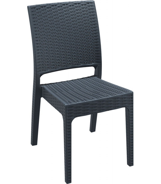 CHAISE FLORIDA GRIS ANTHRACITE AMOBIS dans CHAISES