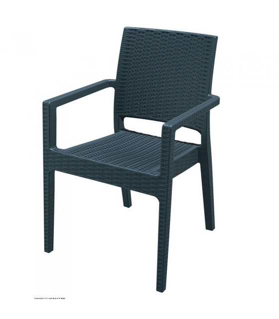 FAUTEUIL IBIZA GRIS ANTHRACITE AMOBIS dans FAUTEUIL