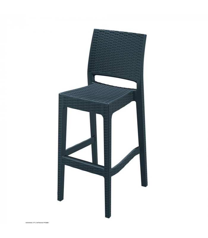 TABOURET JAMAICA GRIS ANTHRACITE AMOBIS dans TABOURET