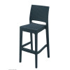 TABOURET JAMAICA GRIS ANTHRACITE AMOBIS dans TABOURET