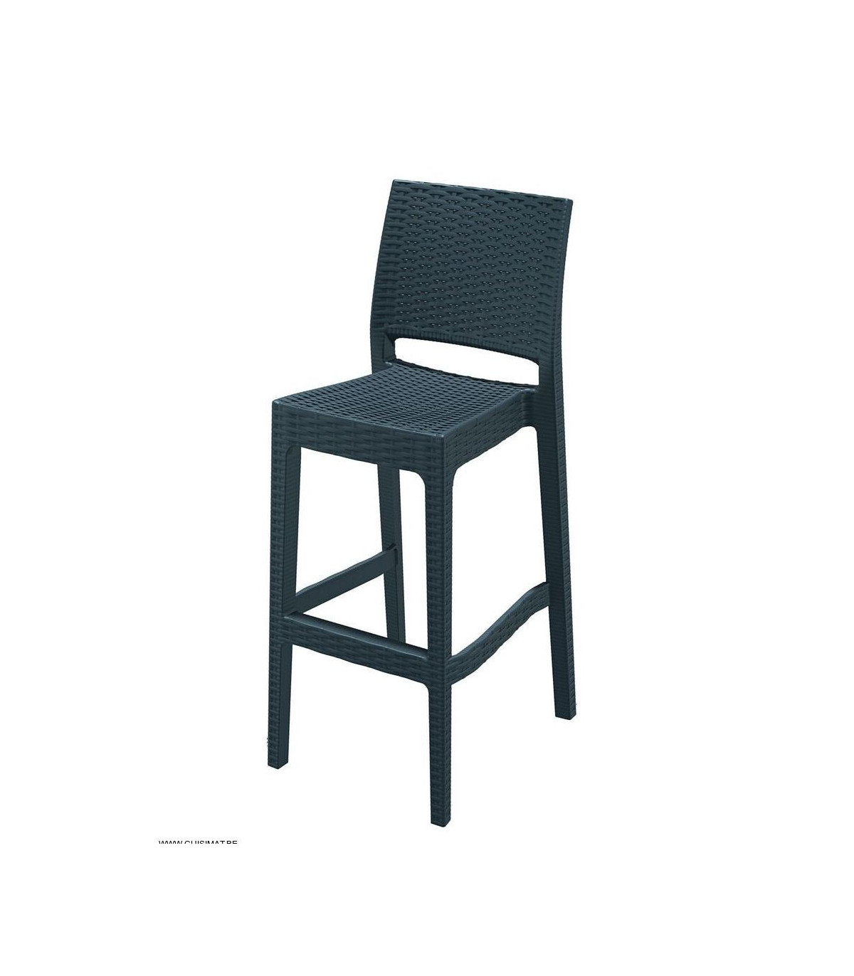 TABOURET JAMAICA GRIS ANTHRACITE AMOBIS dans TABOURET