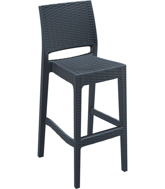 TABOURET JAMAICA GRIS ANTHRACITE AMOBIS dans TABOURET