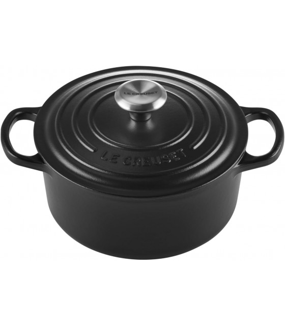 COCOTTE RONDE Ø18CM NOIR MAT LE CREUSET dans COCOTTES