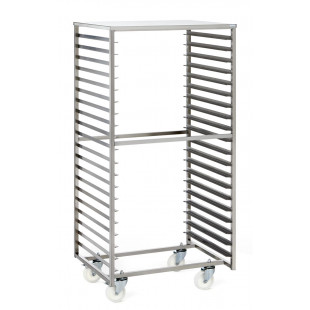 CHARIOT EURONORMES DE STOCKAGE 20 NIVEAUX+ TABLETTE SUPERIEURE TOURNUS dans CHARIOT ECHELLE