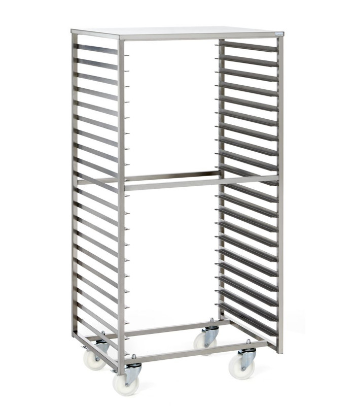 CHARIOT EURONORMES DE STOCKAGE 20 NIVEAUX+ TABLETTE SUPERIEURE TOURNUS dans CHARIOT ECHELLE