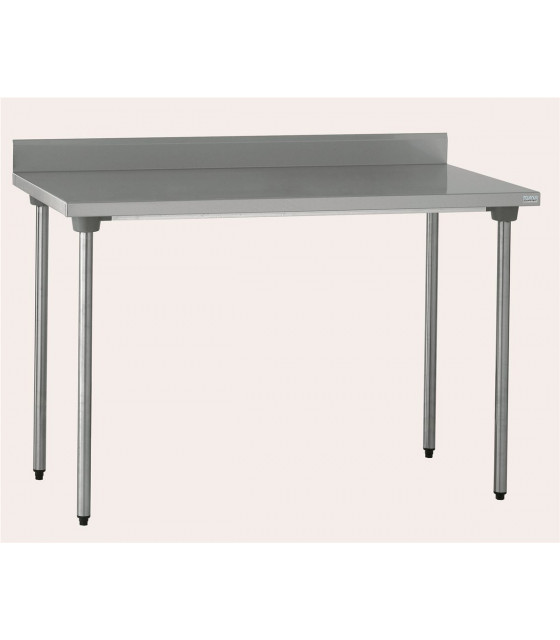 TABLE DE TRAVAIL EN INOX 120CM AVEC DOSSERET A MONTER TOURNUS dans TABLES INOX
