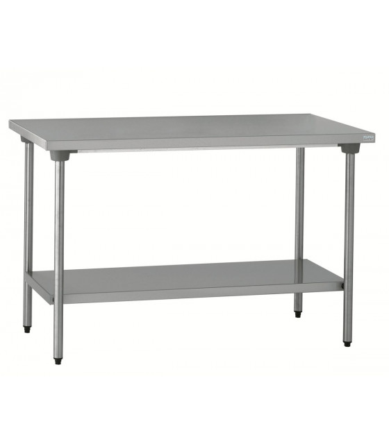 TABLE DE TRAVAIL EN INOX 100CM AVEC SOUBASSEMENT A MONTER TOURNUS dans TABLES INOX