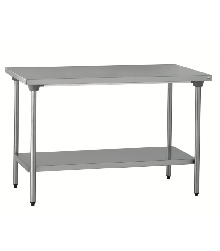 TABLE DE TRAVAIL EN INOX 100CM AVEC SOUBASSEMENT A MONTER TOURNUS dans TABLES INOX