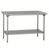 TABLE DE TRAVAIL EN INOX 100CM AVEC SOUBASSEMENT A MONTER TOURNUS dans TABLES INOX