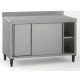 MEUBLE INOX AVEC DOSSERET 120*70CM TOURNUS
