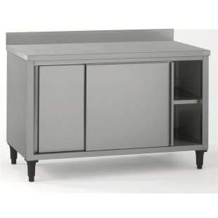 MEUBLE INOX AVEC DOSSERET 120*70CM TOURNUS dans ARMOIRES