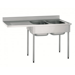 PLONGE 2 BACS 500X400 EGOUTTOIR GAUCHE + ENPLACEMENT LV TOURNUS dans EVIERS ET PLONGES