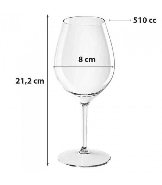 VERRE REDONE TRITAN-510CC 6 PIECES dans TRITAN