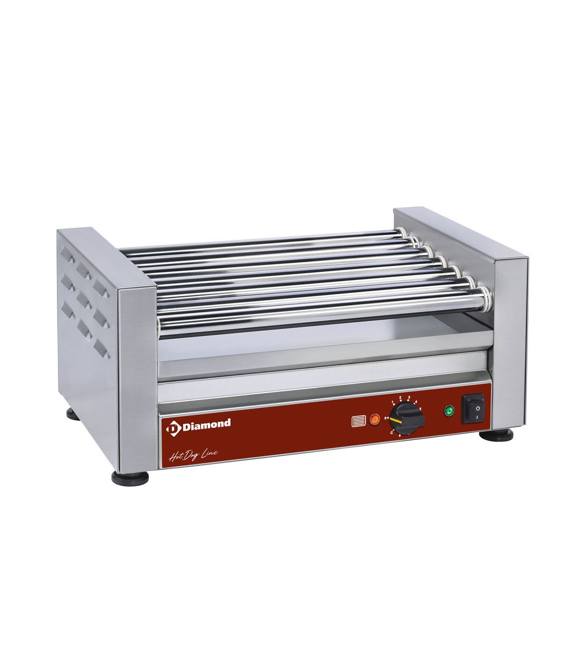GRILL SAUCISSES ELECTRIQUE A 7 ROULEAUX DIAMOND dans CHAUFFE SAUCISSES