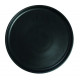 ASSIETTE PLATE BORD DROIT Ø27CM ARES NOIR MAT SARREGUEMINES