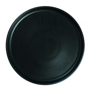 ASSIETTE PLATE BORD DROIT Ø27CM ARES NOIR MAT SARREGUEMINES dans SARREGUEMINES