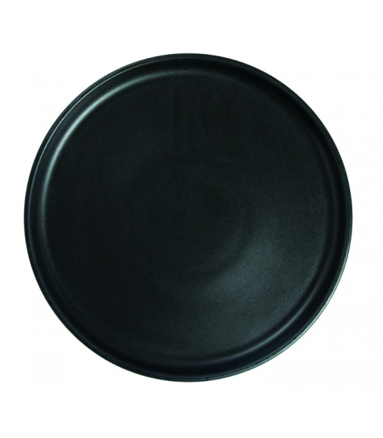 ASSIETTE PLATE BORD DROIT Ø27CM ARES NOIR MAT SARREGUEMINES dans SARREGUEMINES