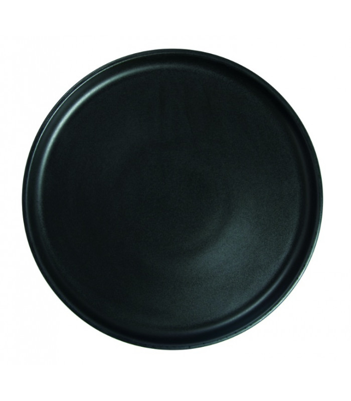 ASSIETTE PLATE BORD DROIT Ø27CM ARES NOIR MAT SARREGUEMINES dans SARREGUEMINES
