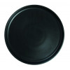 ASSIETTE PLATE BORD DROIT Ø27CM ARES NOIR MAT SARREGUEMINES dans SARREGUEMINES