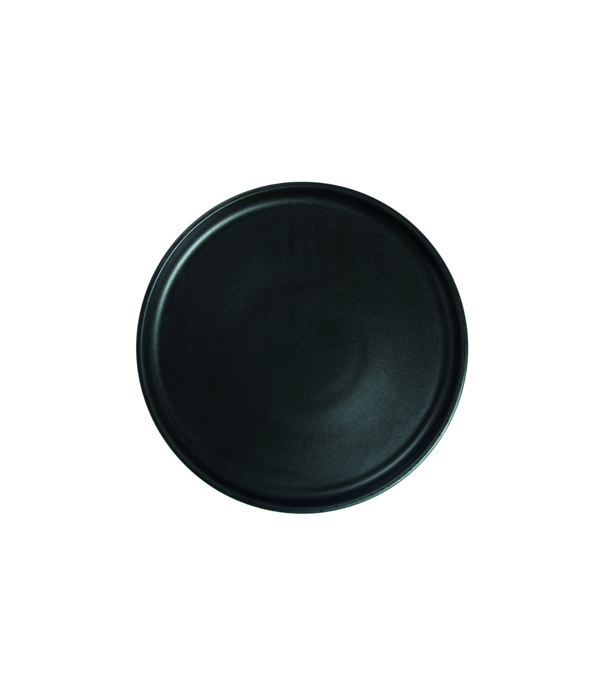 ASSIETTE PLATE BORD DROIT Ø27CM ARES NOIR MAT SARREGUEMINES dans SARREGUEMINES
