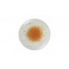 ASSIETTE PLATE SANS AILE Ø27CM HERMES ORANGE & BLANC SARREGUEMINES dans SARREGUEMINES