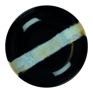 ASSIETTE CREUSE Ø25CM CIRCE NOIR & NACRE SARREGUEMINES dans SARREGUEMINES