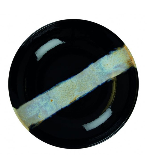 ASSIETTE CREUSE Ø25CM CIRCE NOIR & NACRE SARREGUEMINES dans SARREGUEMINES