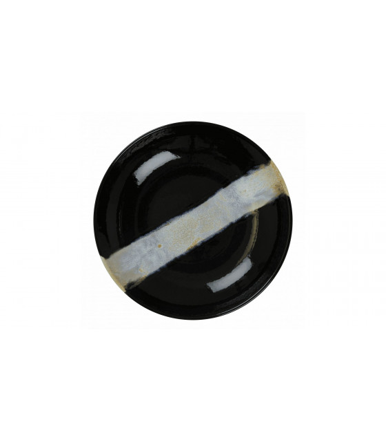 ASSIETTE CREUSE Ø25CM CIRCE NOIR & NACRE SARREGUEMINES dans SARREGUEMINES