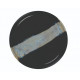 ASSIETTE PLATE BORD DROIT Ø21CM CIRCE NOIR & NACRE SARREGUEMINES