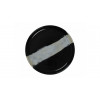 ASSIETTE PLATE BORD DROIT Ø21CM CIRCE NOIR & NACRE SARREGUEMINES dans SARREGUEMINES