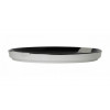ASSIETTE PLATE BORD DROIT Ø21CM CIRCE NOIR & NACRE SARREGUEMINES dans SARREGUEMINES