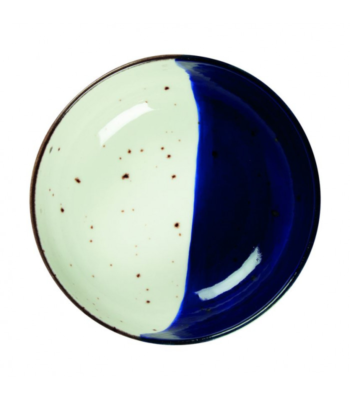 BOL Ø13CM POSEIDON BLANC IVOIRE & BLEU SARREGUEMINES dans SARREGUEMINES