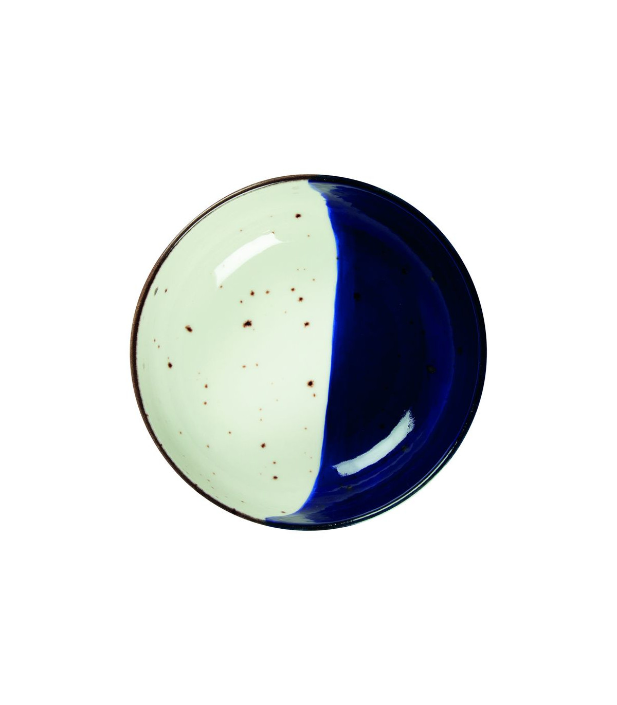 BOL Ø13CM POSEIDON BLANC IVOIRE & BLEU SARREGUEMINES dans SARREGUEMINES