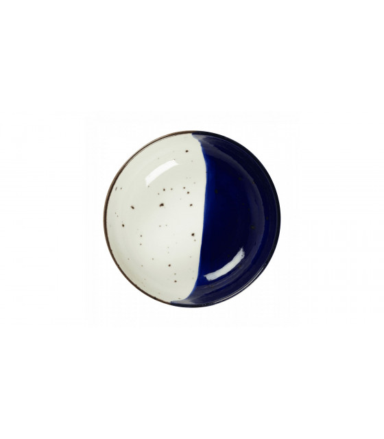 BOL Ø13CM POSEIDON BLANC IVOIRE & BLEU SARREGUEMINES dans SARREGUEMINES