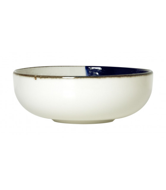 BOL Ø13CM POSEIDON BLANC IVOIRE & BLEU SARREGUEMINES dans SARREGUEMINES