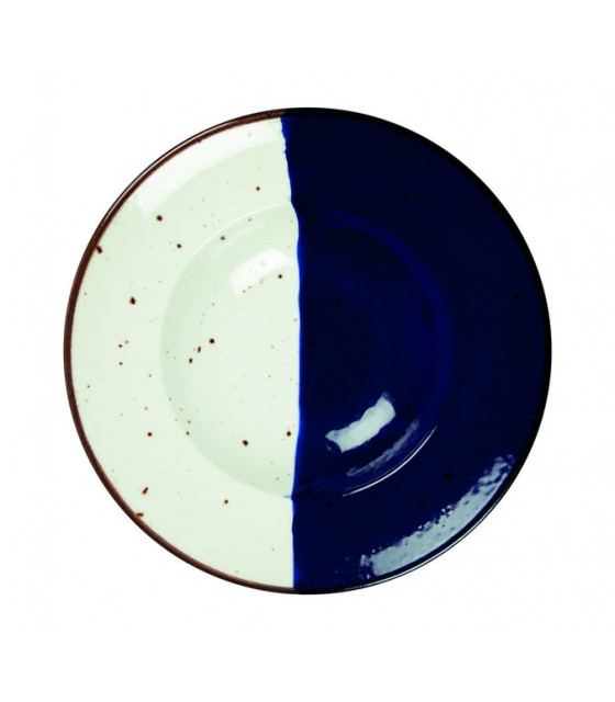 ASSIETTE A PATE Ø27CM POSEIDON BLANC IVOIRE & BLEU SARREGUEMINES dans SARREGUEMINES