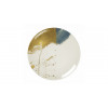 ASSIETTE PLATE SANS AILE Ø21CM DIONYSOS BLANC BLEU & OR SARREGUEMINES dans SARREGUEMINES