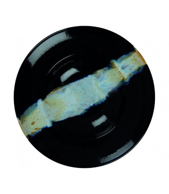ASSIETTE A PATE Ø27CM CIRCE NOIR & NACRE SARREGUEMINES dans SARREGUEMINES