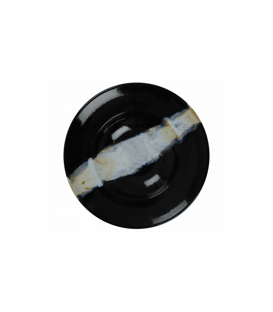 ASSIETTE A PATE Ø27CM CIRCE NOIR & NACRE SARREGUEMINES dans SARREGUEMINES
