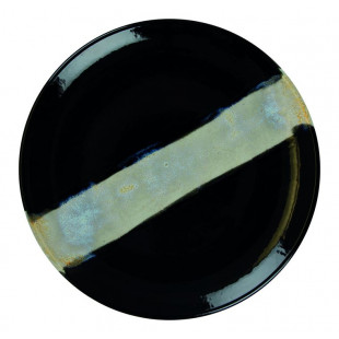 ASSIETTE PLATE SANS AILE Ø27CM CIRCE NOIR & NACRE SARREGUEMINES dans SARREGUEMINES
