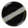 ASSIETTE PLATE SANS AILE Ø27CM CIRCE NOIR & NACRE SARREGUEMINES dans SARREGUEMINES