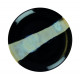ASSIETTE PLATE SANS AILE Ø21CM CIRCE NOIR & NACRE SARREGUEMINES