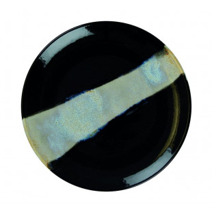 ASSIETTE PLATE SANS AILE Ø21CM CIRCE NOIR & NACRE SARREGUEMINES dans SARREGUEMINES