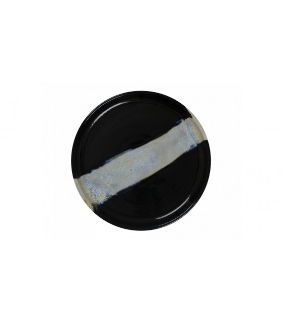 ASSIETTE PLATE SANS AILE Ø21CM CIRCE NOIR & NACRE SARREGUEMINES dans SARREGUEMINES