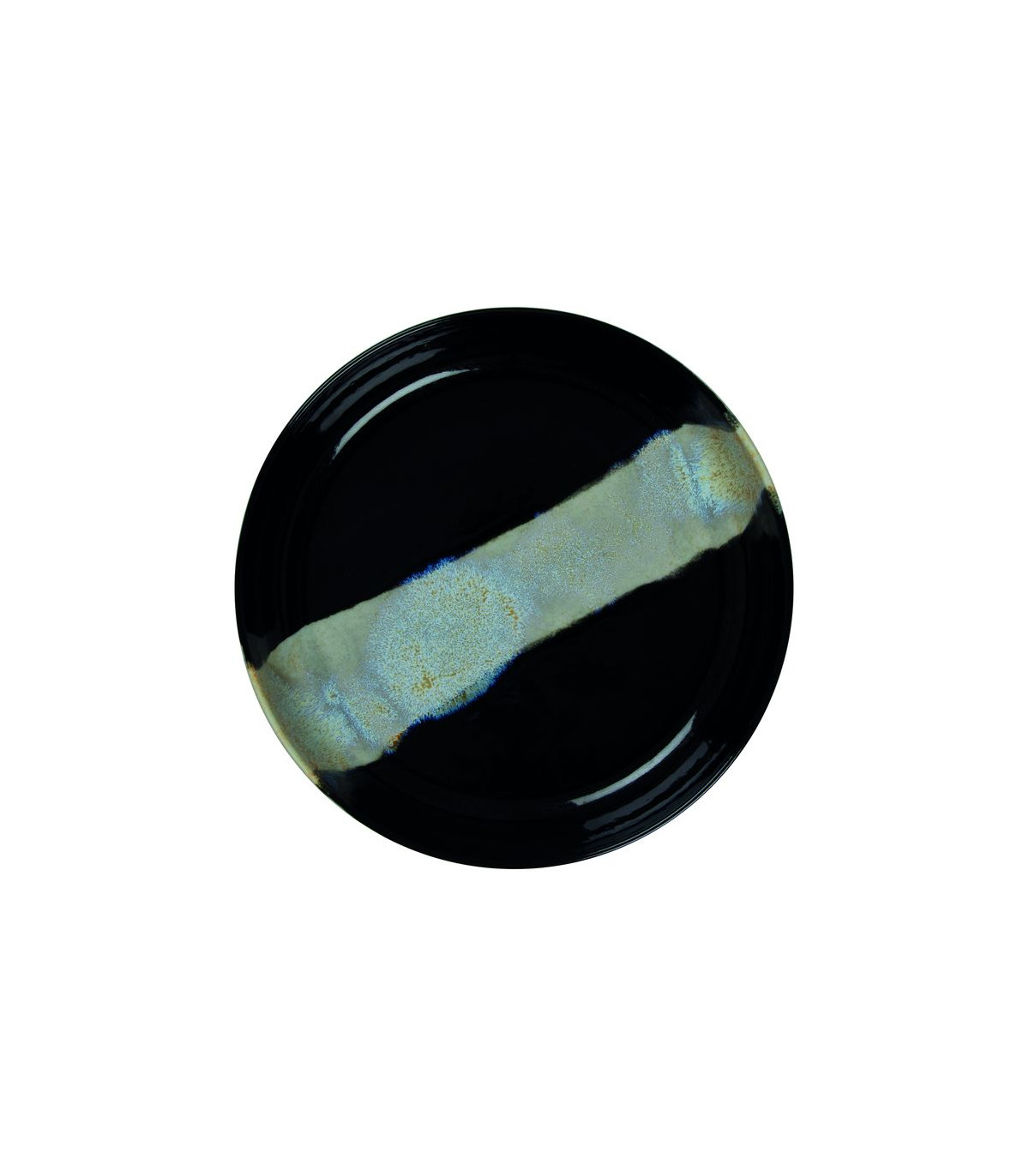 BOL Ø20CM CIRCE NOIR & NACRE SARREGUEMINES dans SARREGUEMINES